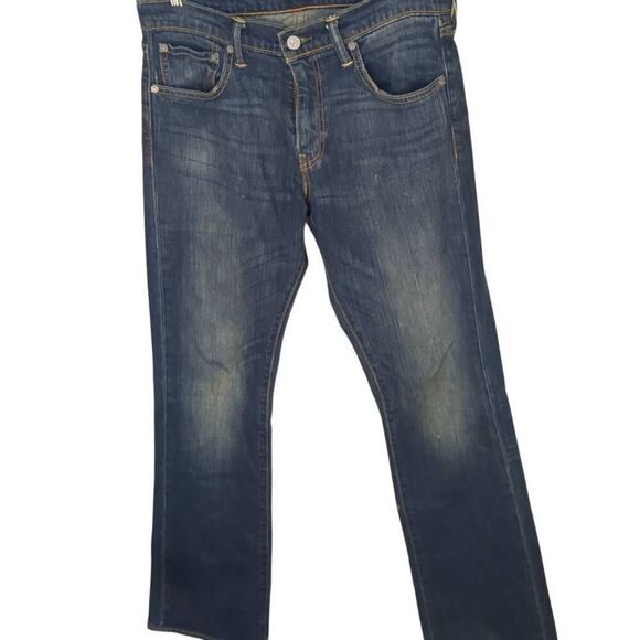 Levis 527 Slim Bootcut Dark Wash Denim Jeans 32 32 - Picture 1 of 9